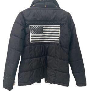 MOUNTAIN HORSE Equestrian Riding Collection American Flag Puffer Jacket Small